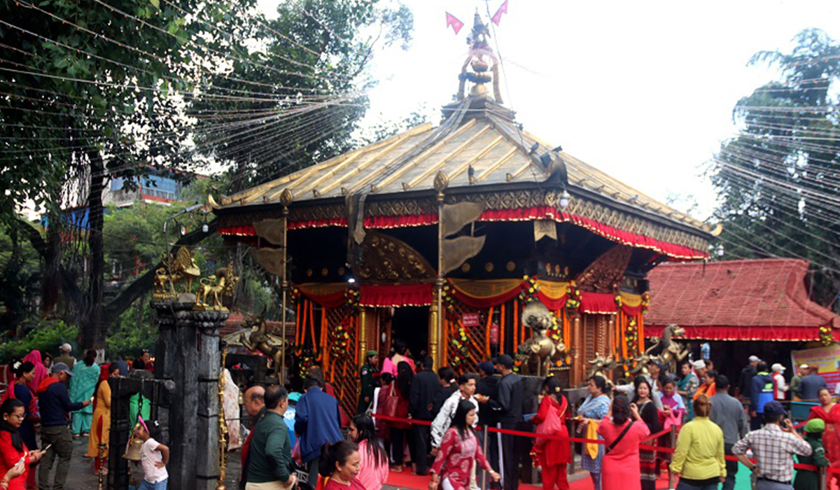 दशैँको दोस्रो दिन ब्रह्मचारिणीको पूजाआराधना गरिँदै